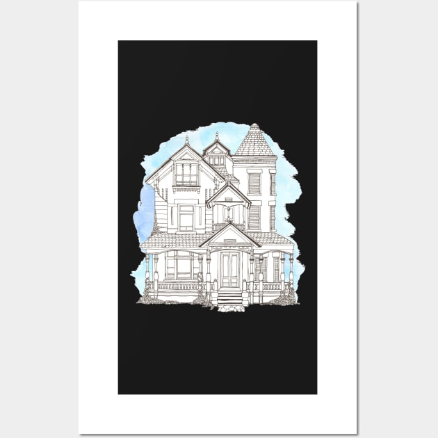 Victorian House Wall Art by Twkirky